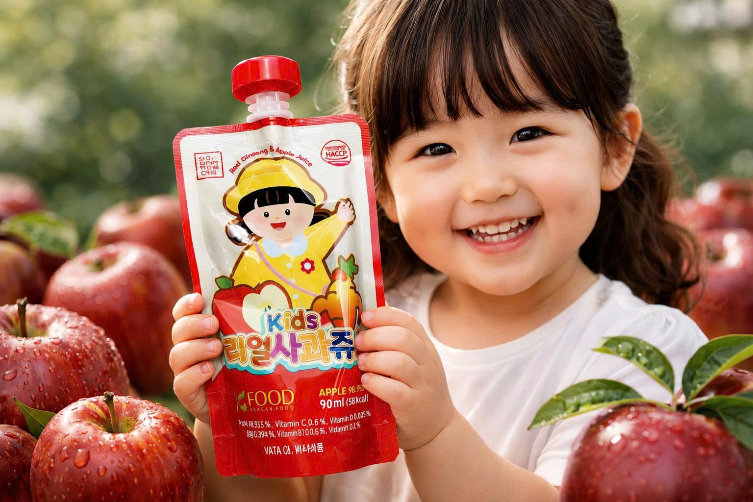 Nước Ép Táo Hồng Sâm Hàn Quốc