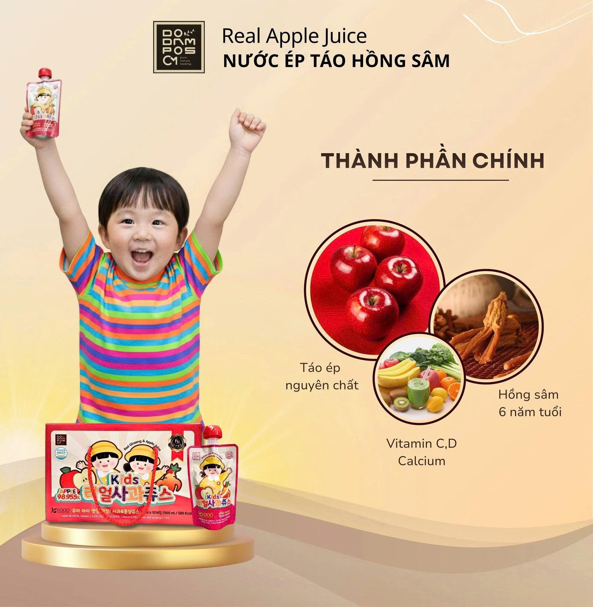 Nước Ép Táo Hồng Sâm Hàn Quốc - Ảnh 7