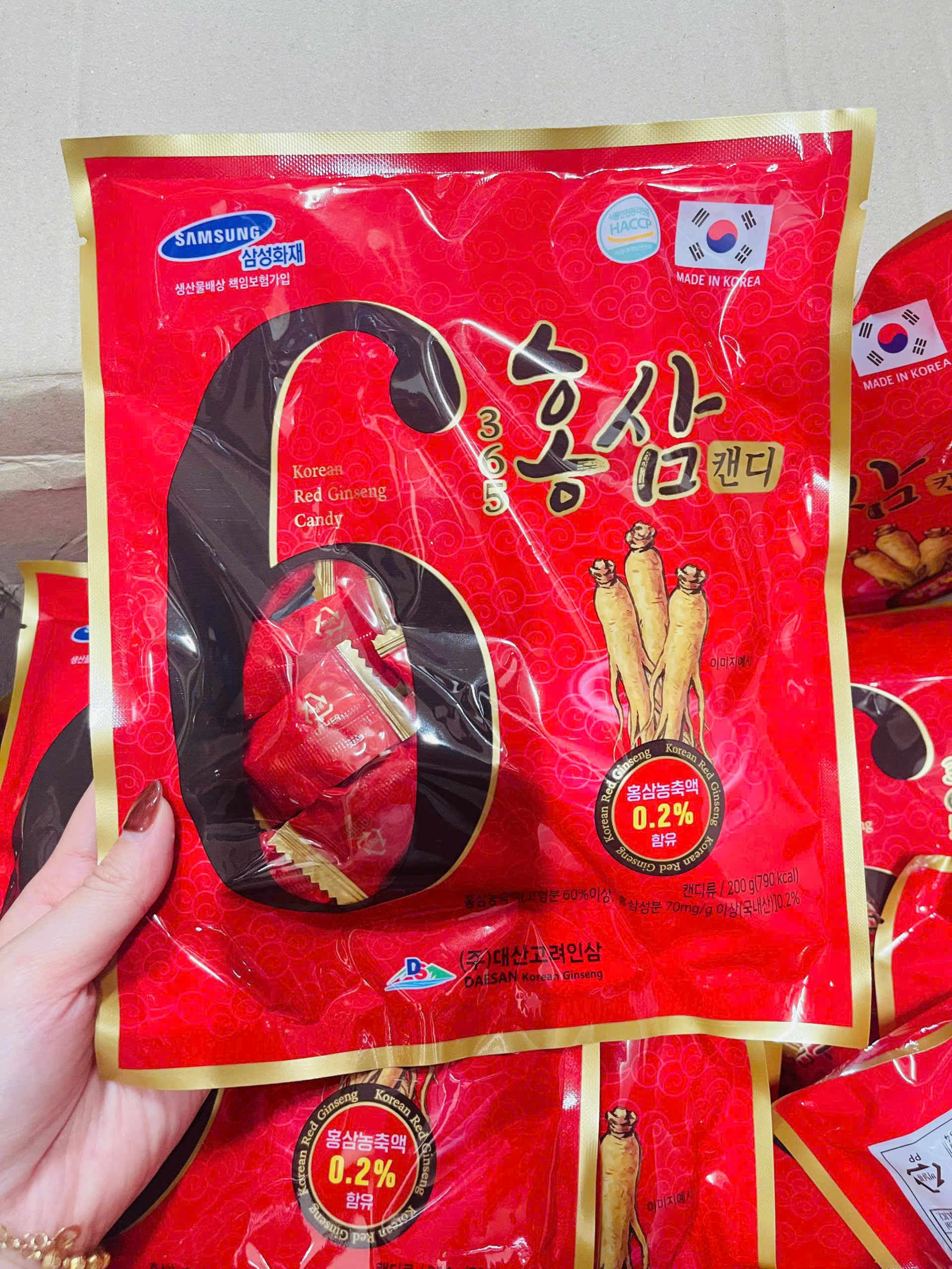 Kẹo Hồng Sâm Số 6 Daesan 200g - Ảnh 3
